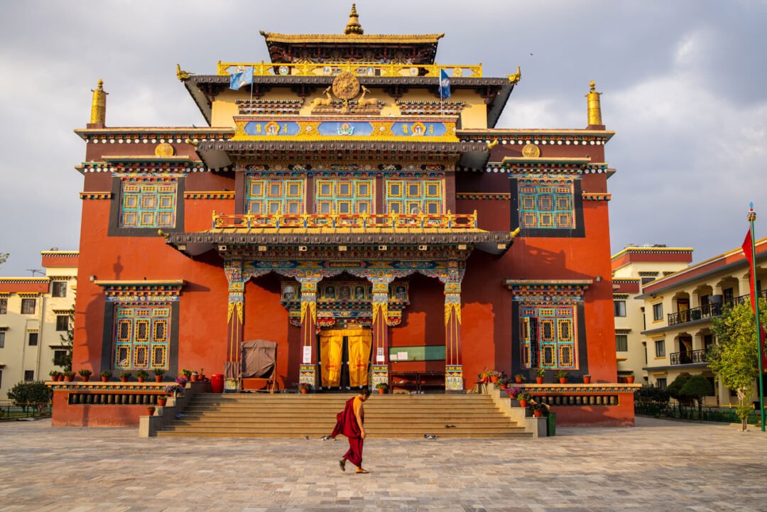 Kathmandu Tempel Buddhistische Schule