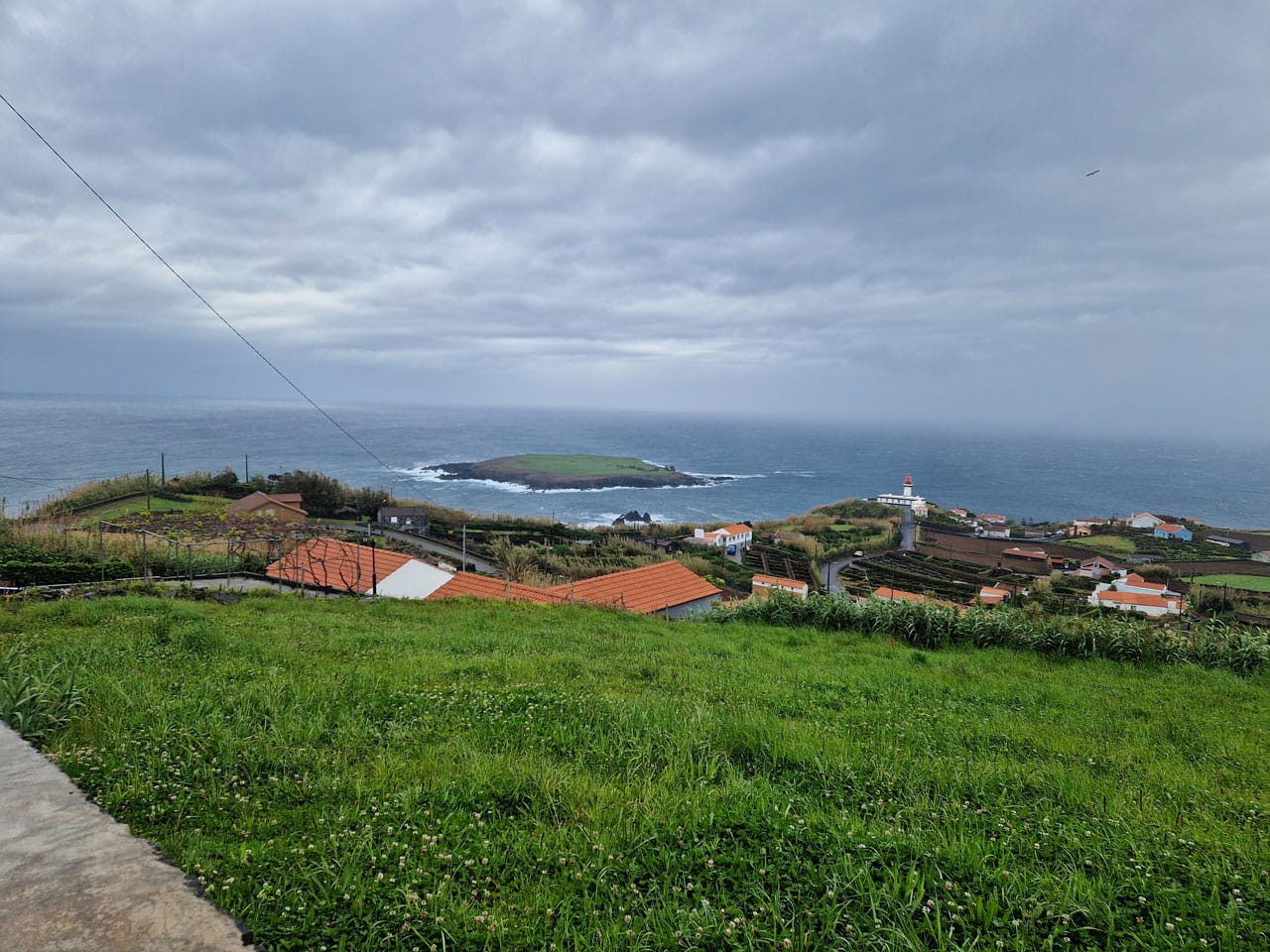 Topo Sao Jorge Blick auf den Küstenort Topo in Sao Jorge